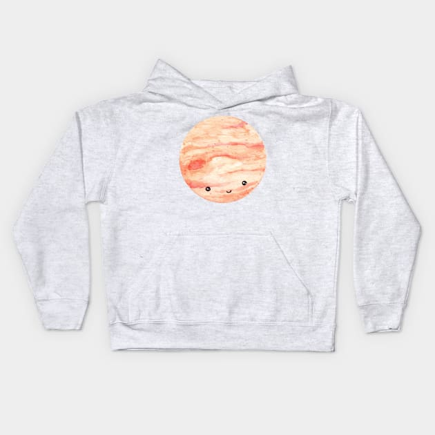 Jupiter cute planet Kids Hoodie by shoko